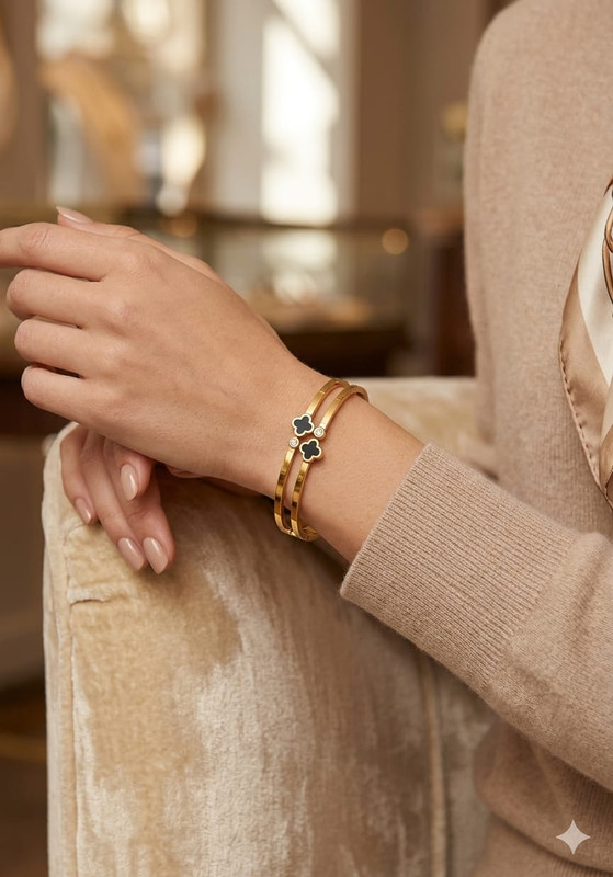 Gehana Mahal Steel Anti Tarnish Bracelet ATB-(4) Pack of 3