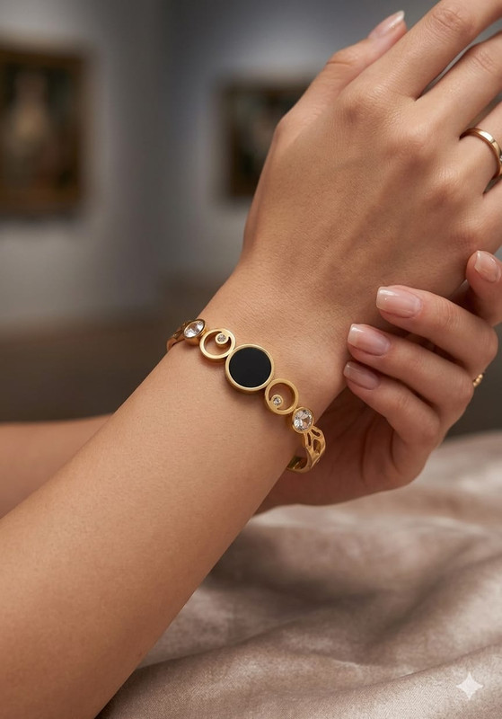 Gehana Mahal Steel Anti Tarnish Bracelet ATB-(5) Pack of 3