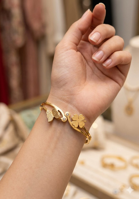 Gehana Mahal Steel Anti Tarnish Bracelet ATB-(6) Pack of 3