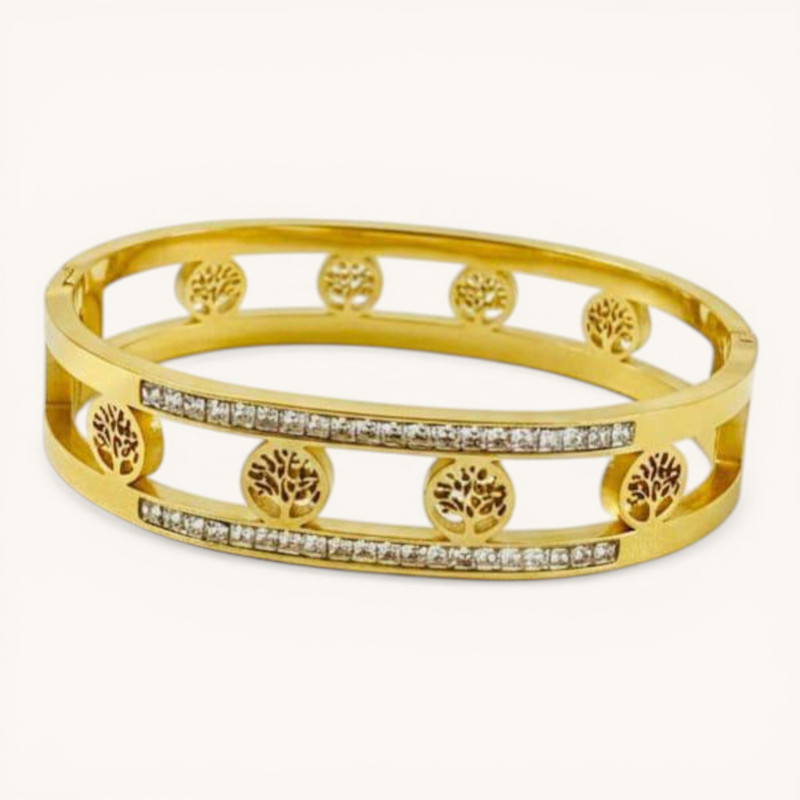 Gehana Mahal Steel Anti Tarnish Bracelet ATTB-(16) Pack of 3