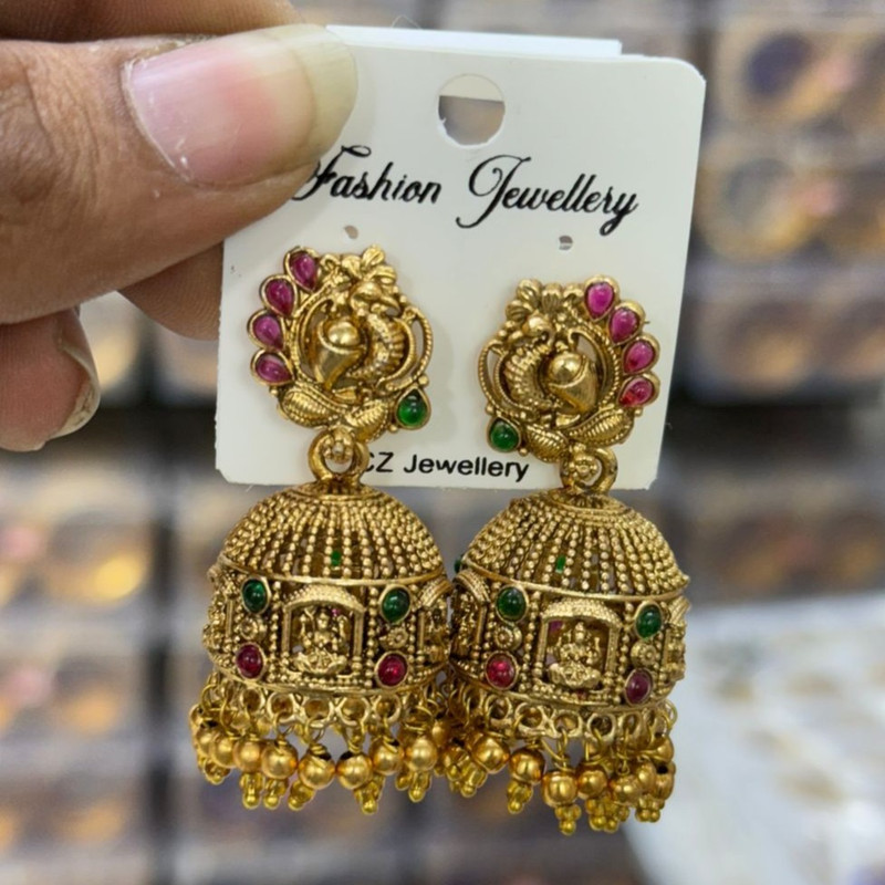 [CSK-(10)] Gehana Mahal South Indian Earrings Set CSK-(10) Pack of 3
