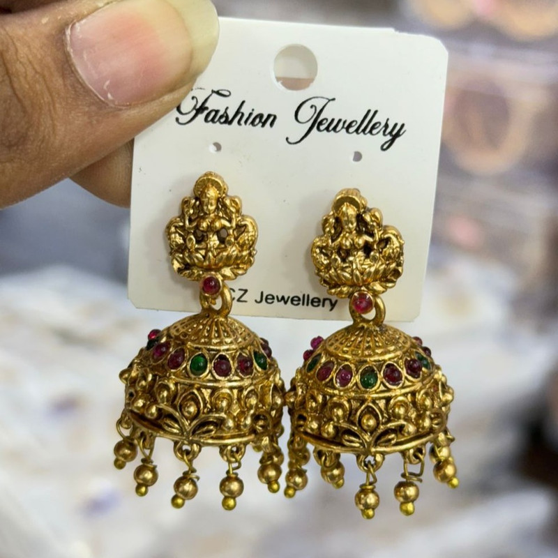 [CSK-(11)] Gehana Mahal South Indian Earrings Set CSK-(11) Pack of 3