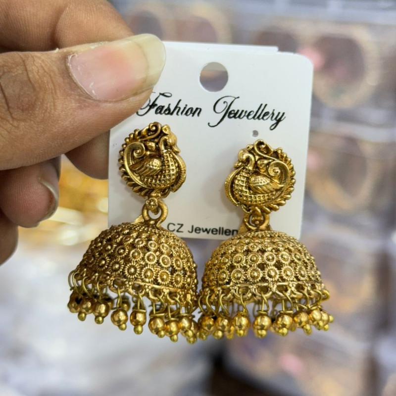 [CSK-(13)] Gehana Mahal South Indian Earrings Set CSK-(13) Pack of 3