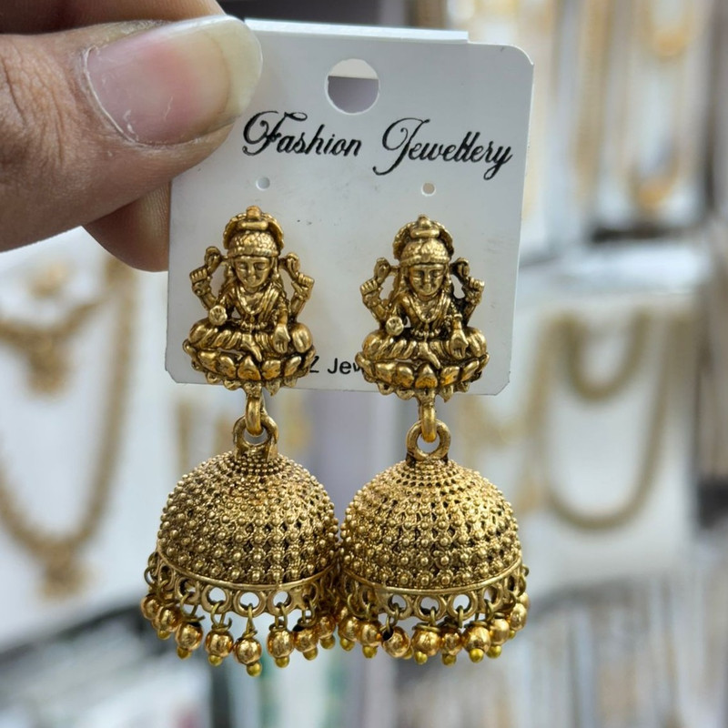 [CSK-(4)] Gehana Mahal South Indian Earrings Set CSK-(4) Pack of 3