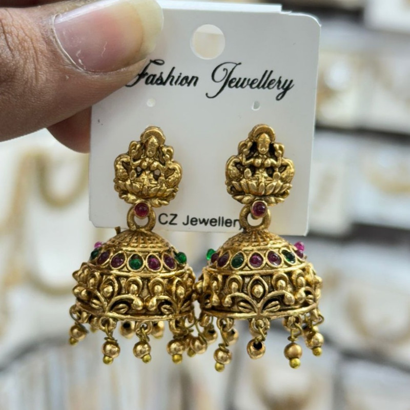 [CSK-(6)] Gehana Mahal South Indian Earrings Set CSK-(6) Pack of 3