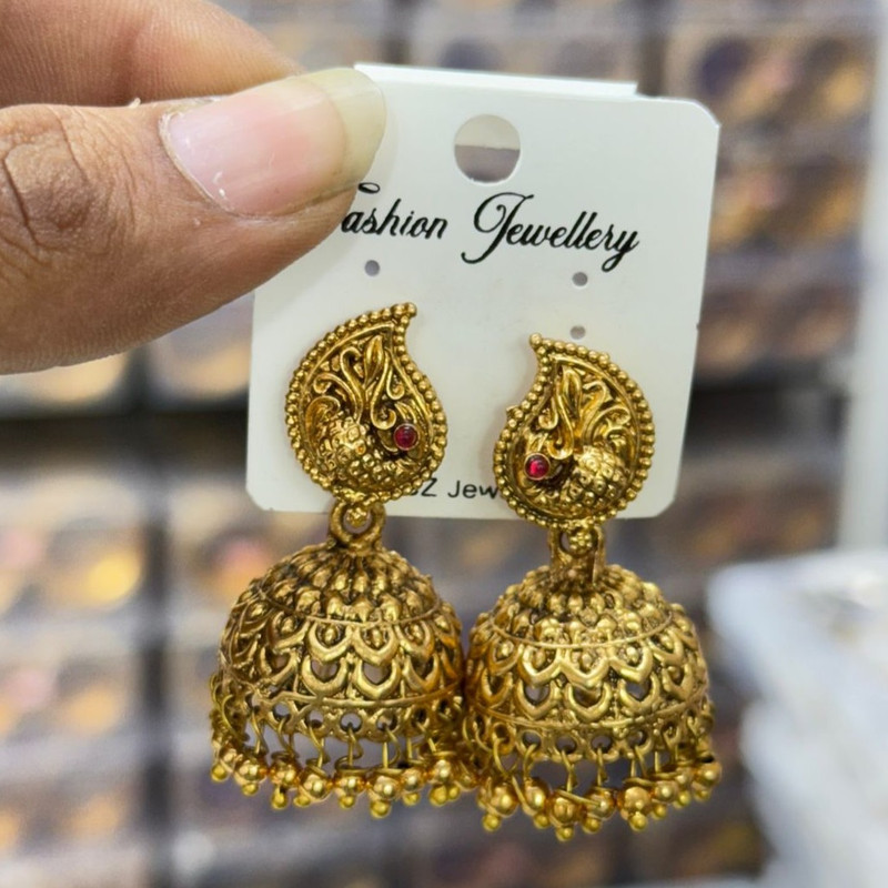 [CSK-(9)] Gehana Mahal South Indian Earrings Set CSK-(9) Pack of 3