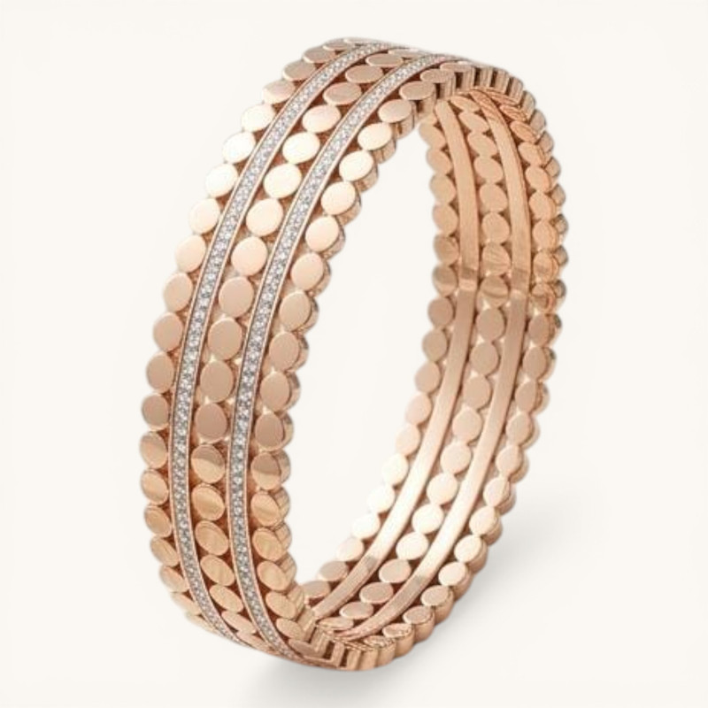 Gehana Mahal Steel Anti Tarnish Bracelet ATTB-(70) Pack of 3