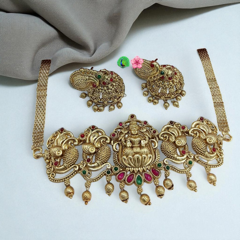 PCS33 Copper Necklace & Earrings Jewellery set for Women