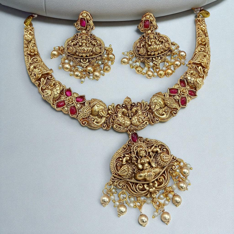 [PCS (39)] PCS39 Copper Necklace & Earrings Jewellery set for Women