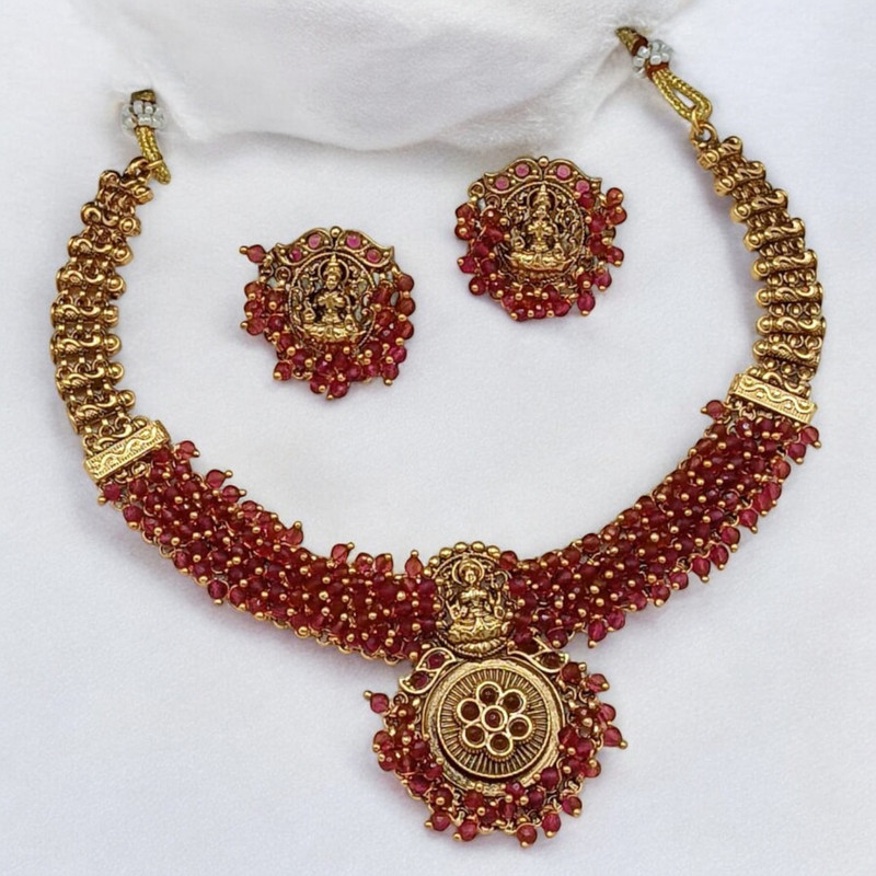 [PCS (5)] PCS5 Copper Necklace & Earrings Jewellery set for Women