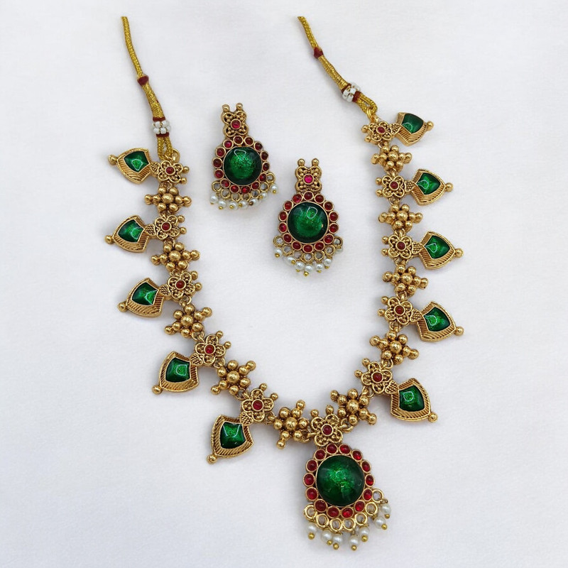 [PCS (58)] PCS58 Copper Necklace & Earrings Jewellery set for Women