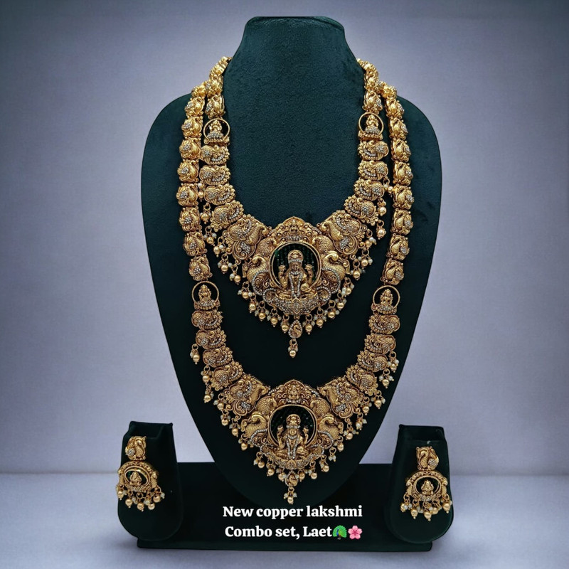 [PCS (63)] PCS63 Copper Necklace & Earrings Jewellery set for Women